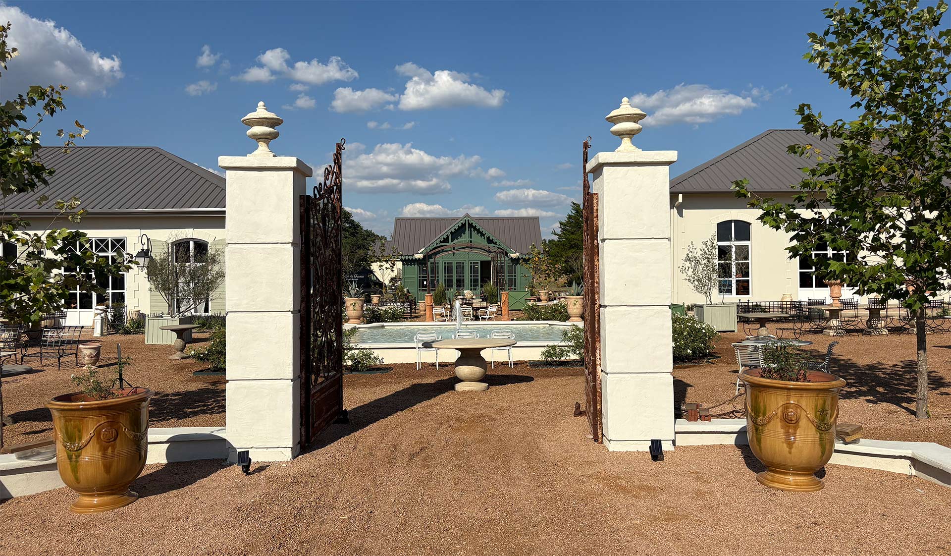 View of the front gate to Jardin de France 108 Compound Ln View of the front gate to Jardin de France 108 Compound Ln
