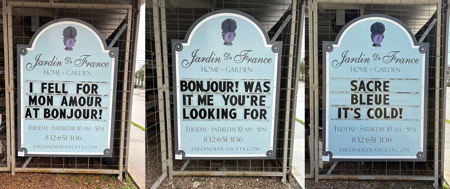Some of our previous marquis signs